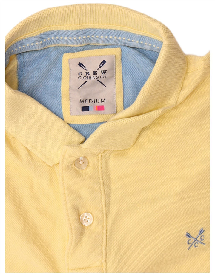 Crew Clothing Polo Homme Coton Jaune Moyen