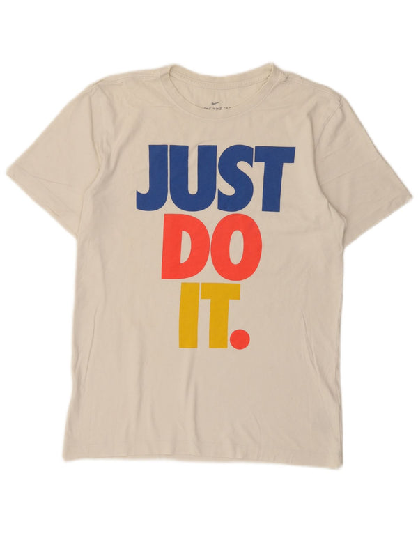 Nike Mens Graphic T-Shirt Top Small White Cotton