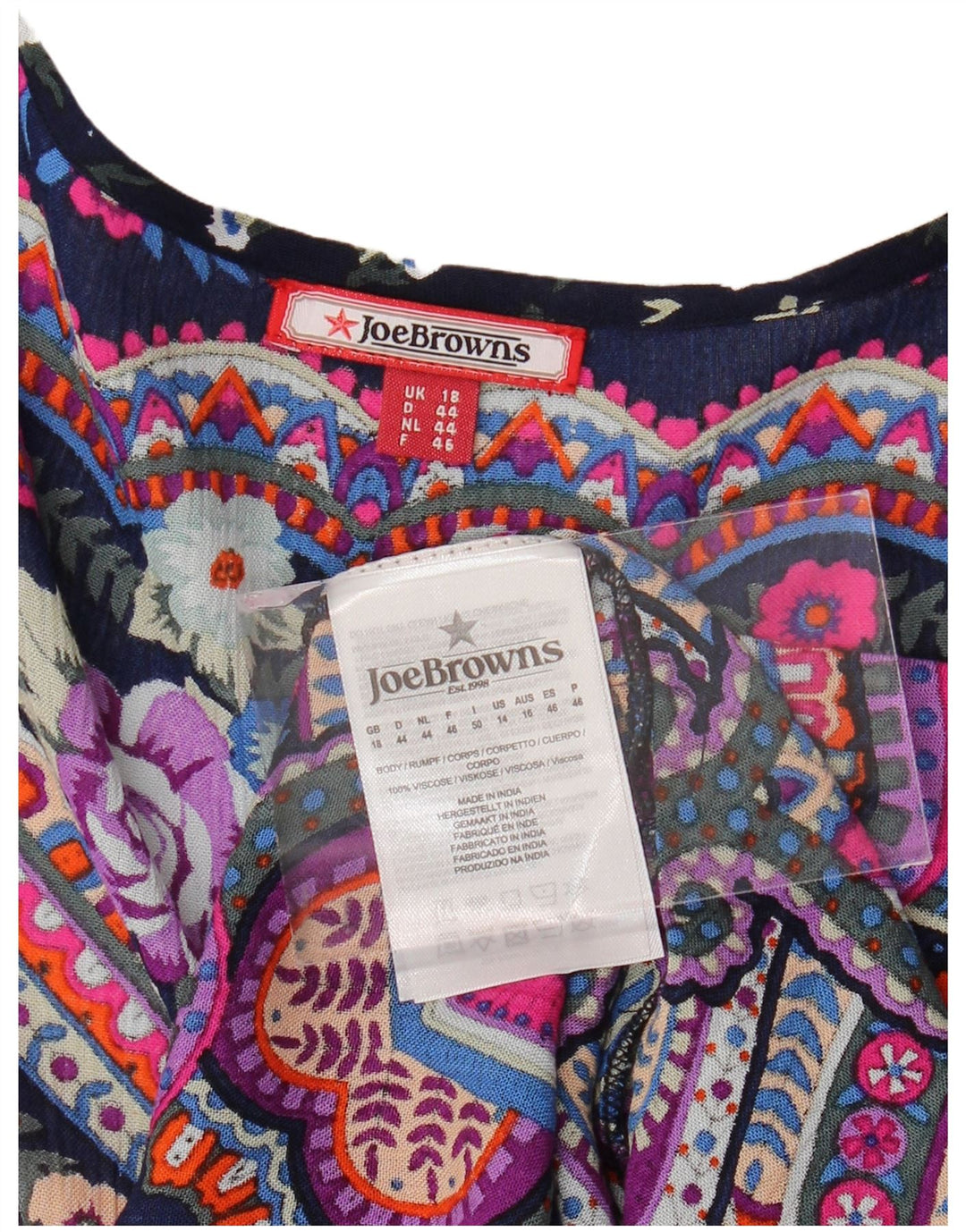 JOE BROWNS Cardigan de plage surdimensionné pour femme UK 18 XL Multicolore