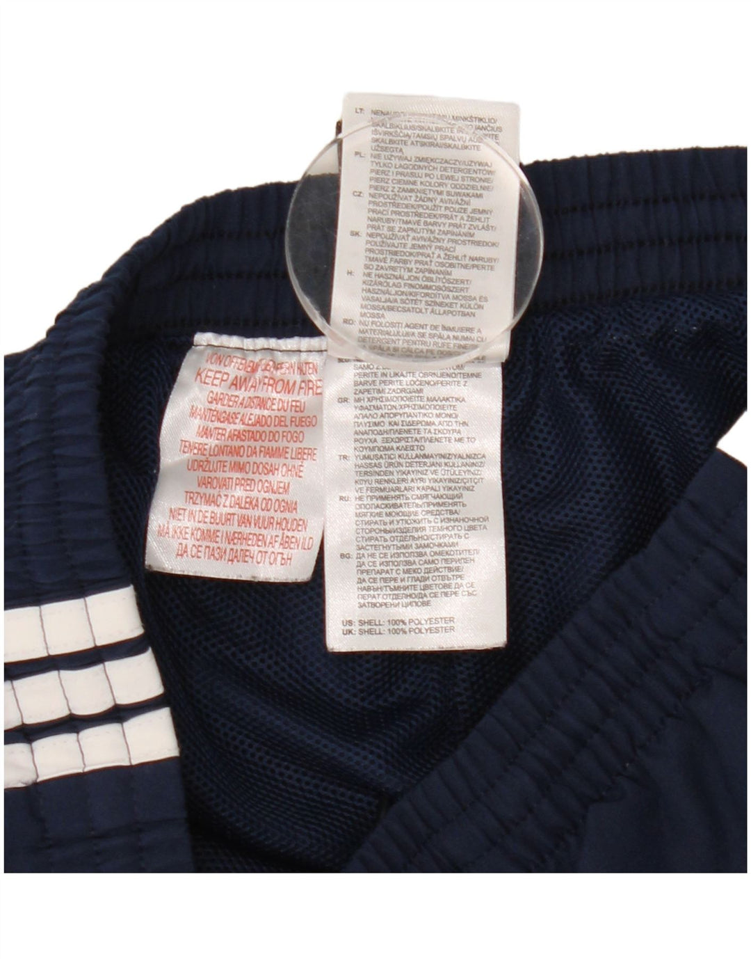 Pantalon de survêtement Adidas garçon 9-10 ans bleu marine polyester
