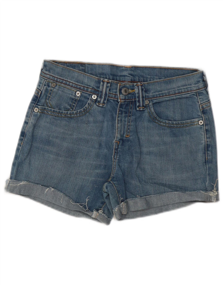 LEVI'S Short en Jean Femme W28 Bleu Moyen Coton