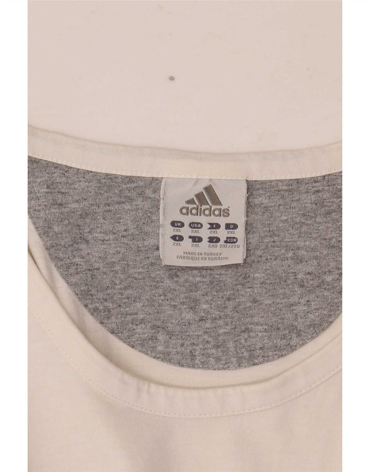 Adidas Débardeur pour homme 2XL Blanc