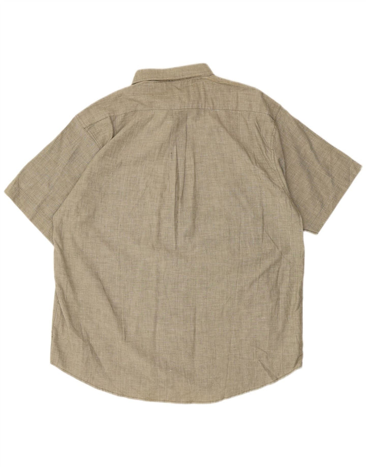 VINTAGE Chemise à manches courtes homme XL coton gris