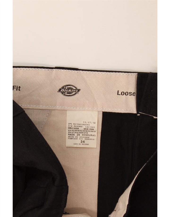 DICKIES Short cargo coupe ample pour homme W34 Large Noir Polyester