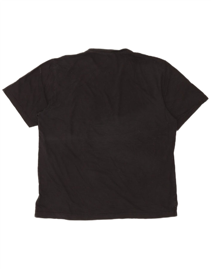 Izod T-Shirt Homme Top XL Noir Coton