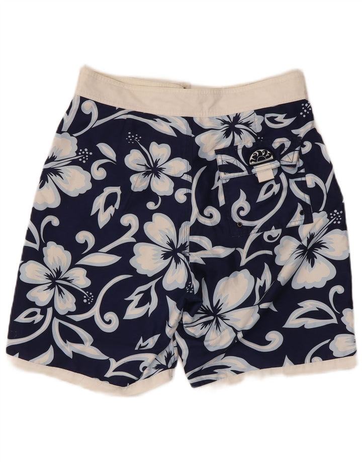 Sundek Short de Bain Homme W32 Bleu Marine Floral Polyester