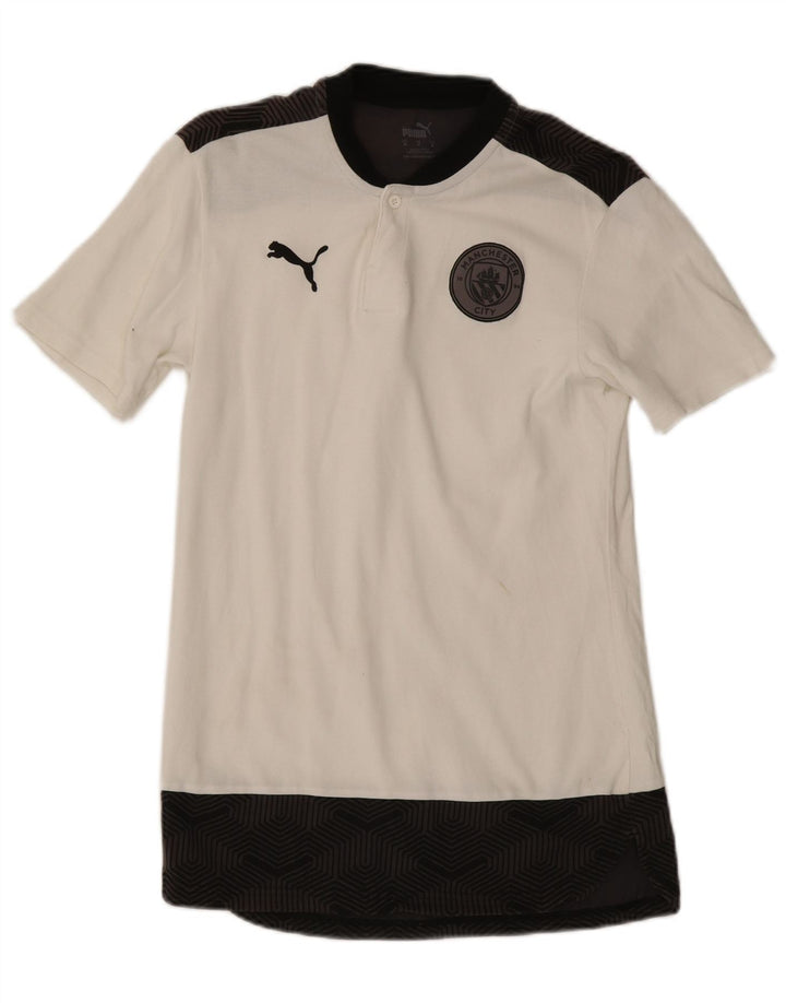 Puma Tee-Shirt Manchester City Homme Blanc Moyen Géométrique