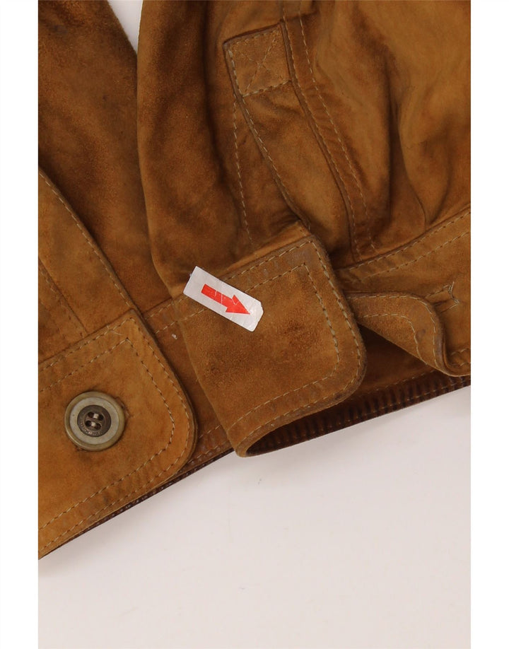 ASGARD Manteau en Daim pour Homme UK 42 XL Marron