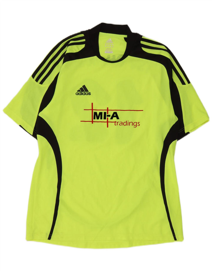 Adidas T-shirt graphique pour hommes en polyester color block grand vert