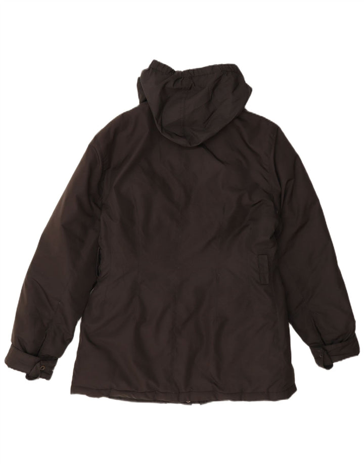 Refrigue Veste Parka à Capuche Femme UK 12 Gris Moyen Polyester