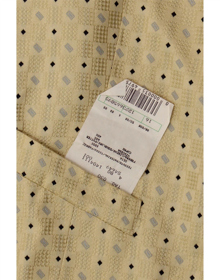 gilet homme vintage IT 50 Soie géométrique beige moyen