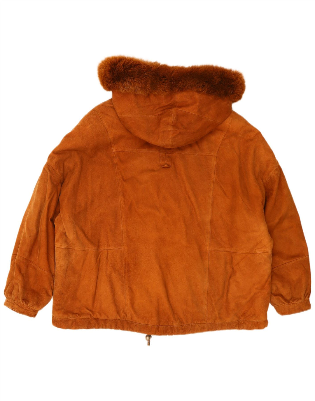 Conbipel Veste à capuche en daim pour femme UK 22 3XL Marron