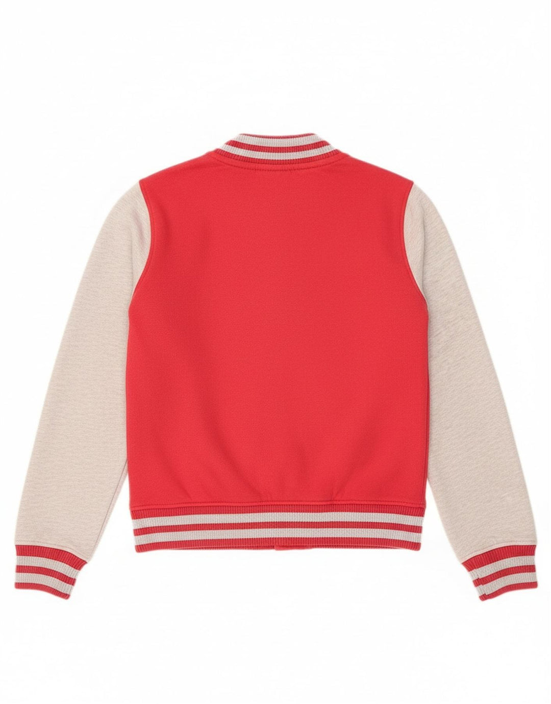 Superdry Veste Varsity Femme UK 10 Petit Coton Colorblock Rouge