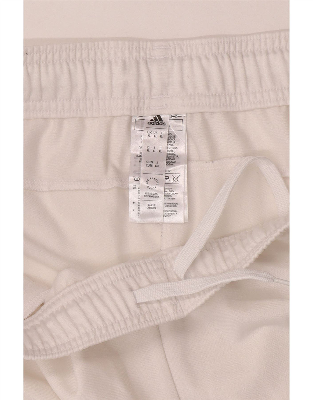 Adidas Pantalon de survêtement pour homme Joggers XL Blanc Polyester