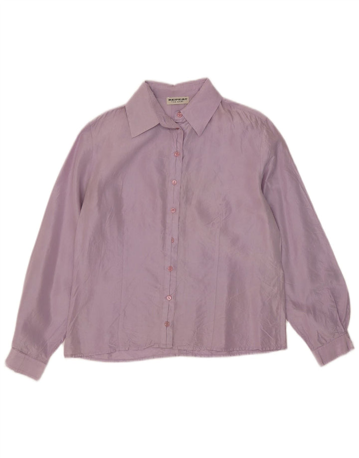 Chemisier Femme Repeat EU 38 Soie Violet Moyen