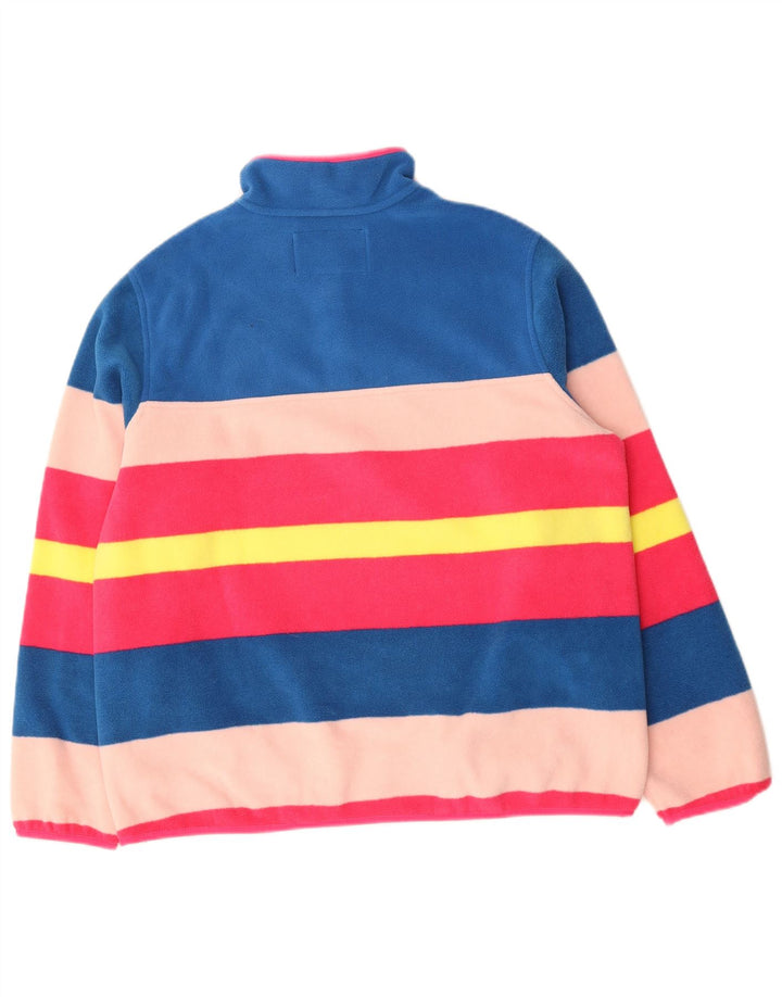 Lands End Pull polaire surdimensionné pour femme UK 16 Grandes rayures multicolores