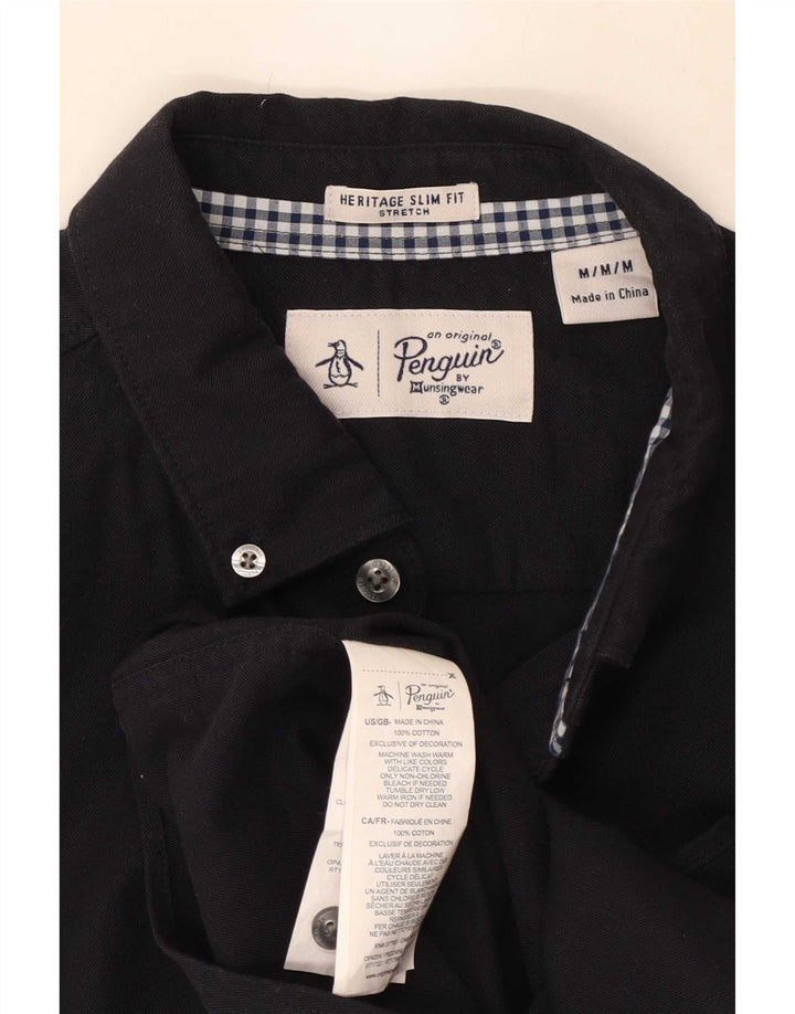 Penguin Chemise Slim Fit Heritage Homme Bleu Marine Moyen Coton