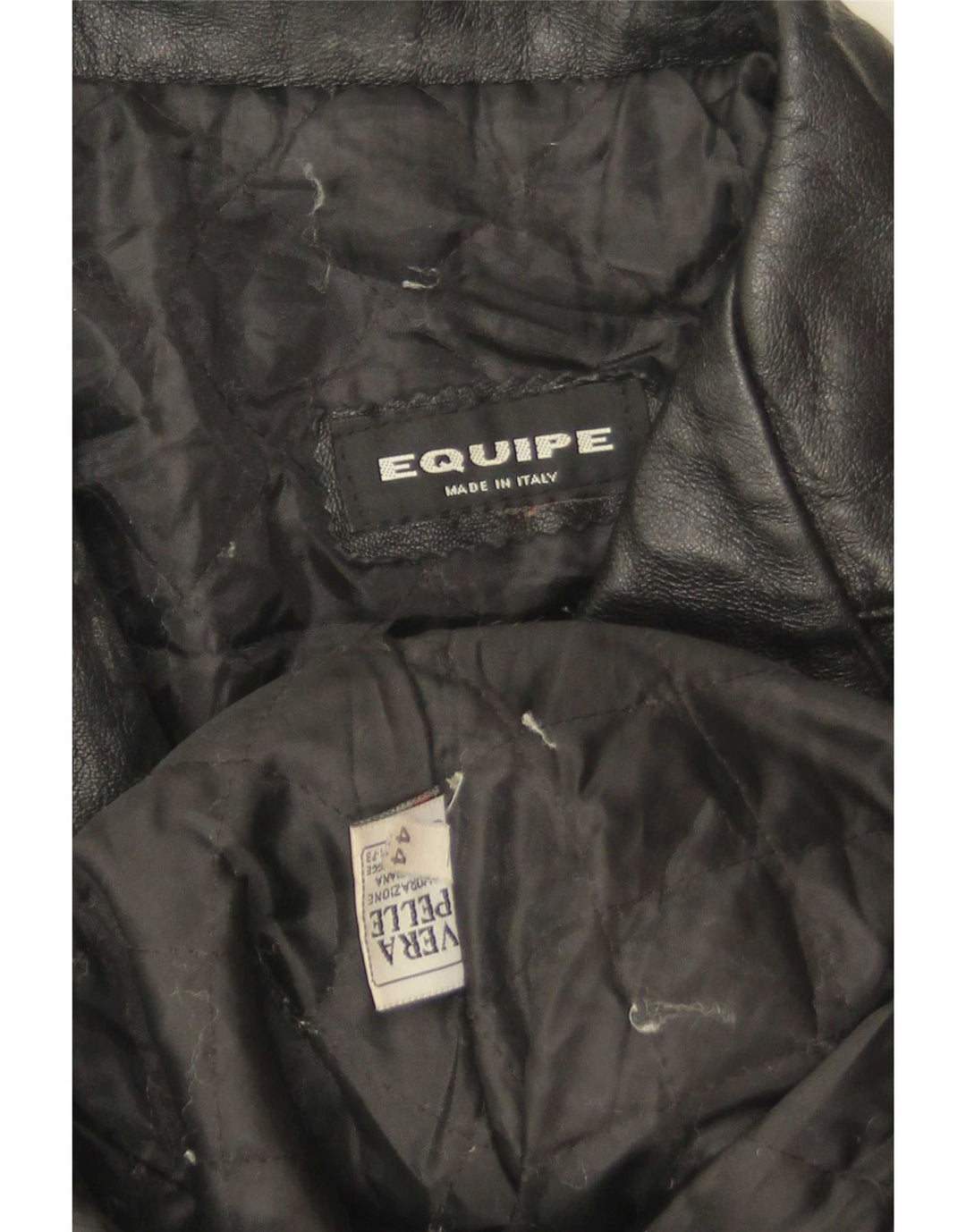 Veste blazer en cuir à 3 boutons pour femme Equipe IT 44 Cuir noir moyen