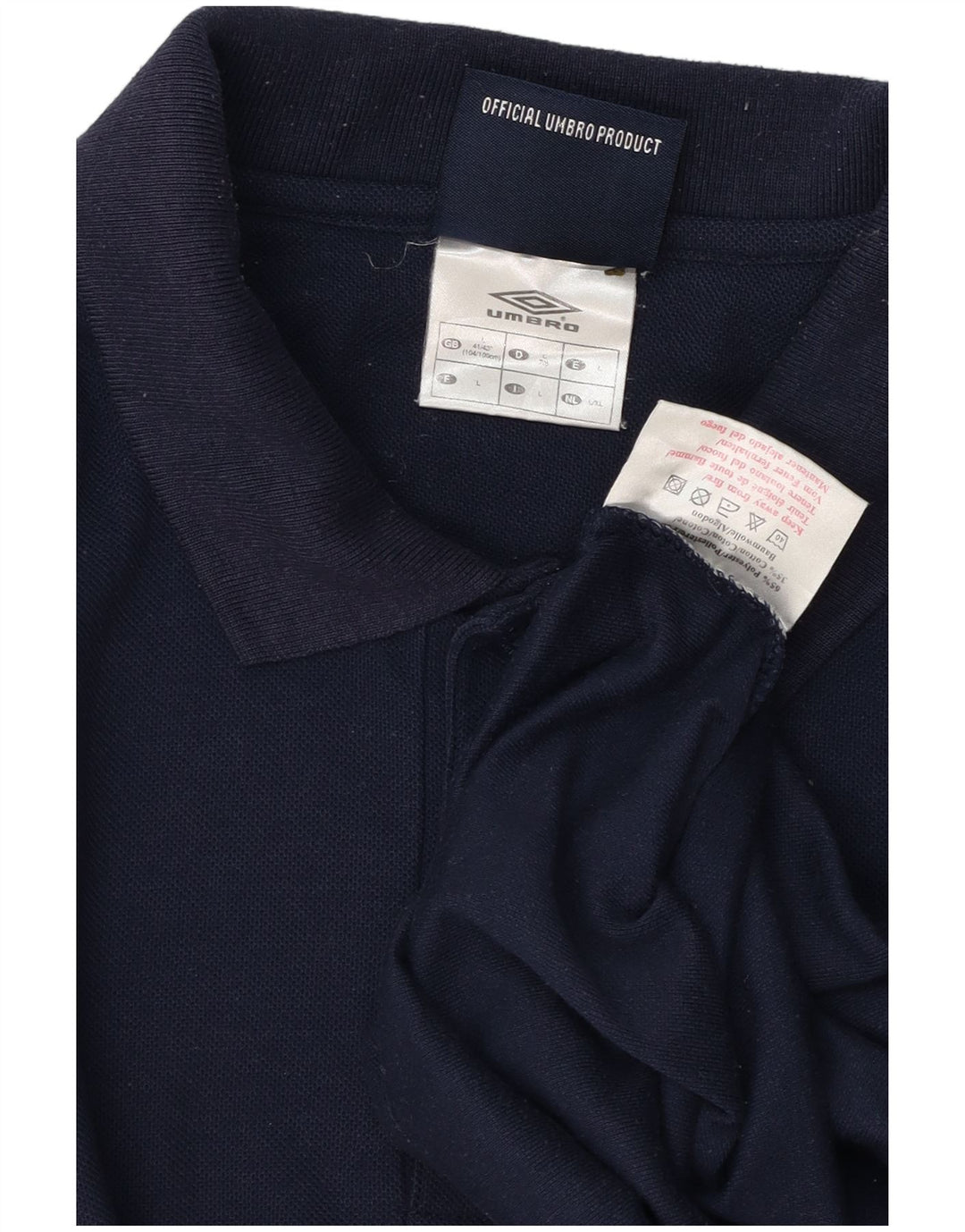 Umbro Polo Homme Grand Bleu Marine Polyester