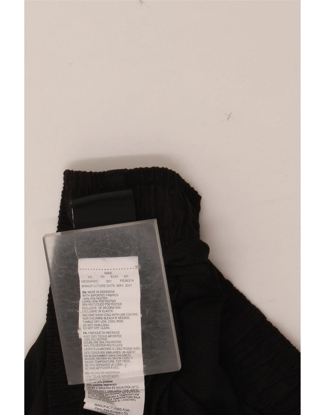 NIKE Short de sport pour femme UK 4 XS Noir Polyester