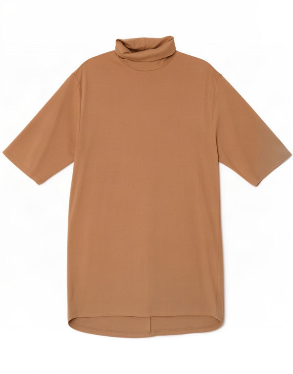 Zara Womens Shift Dress UK 16 Large Beige Cotton
