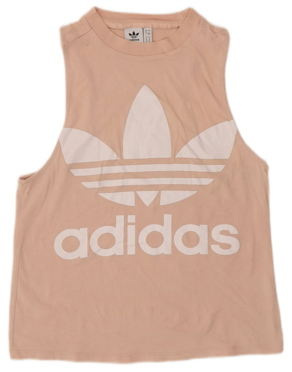 Adidas Débardeur graphique pour femme UK 8 Small Beige