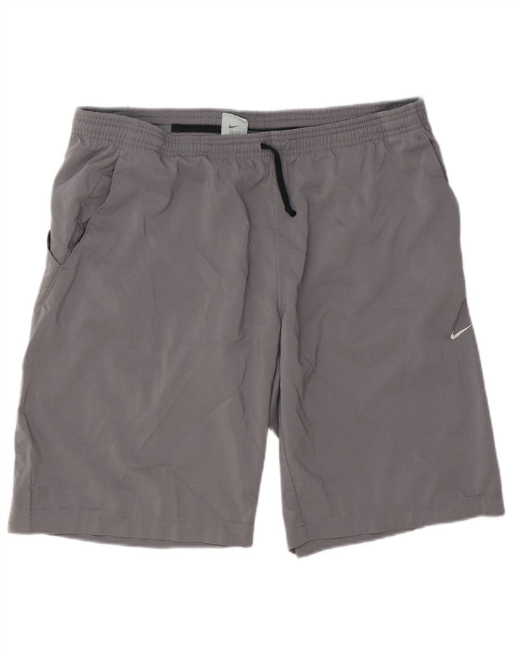 NIKE Short de sport Dri Fit pour hommes, grand, gris, polyester