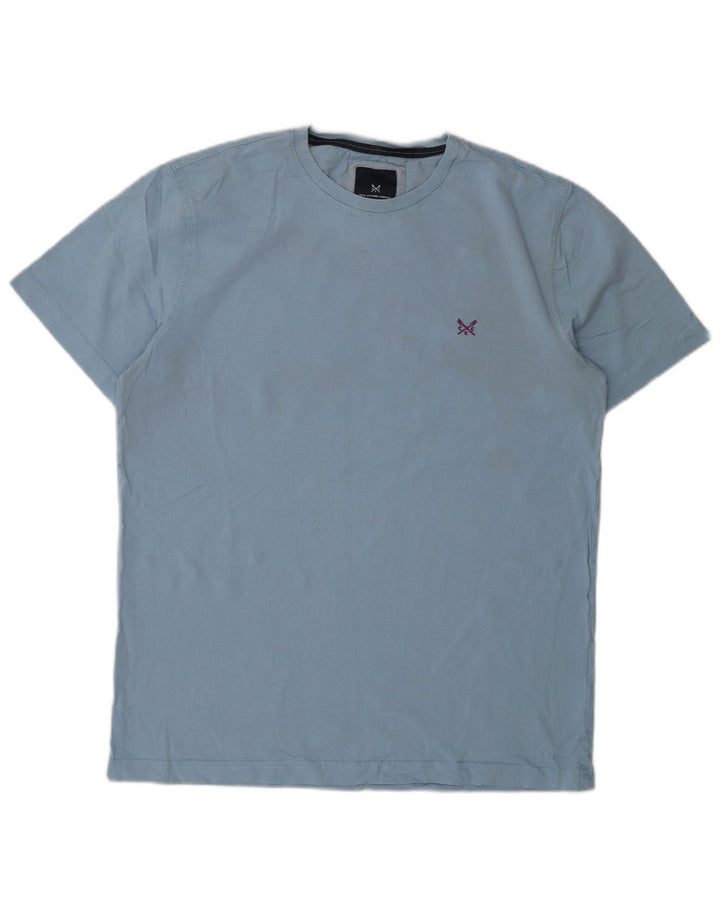 Crew Clothing T-Shirt Homme Bleu Moyen Coton