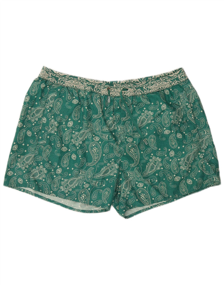 COAST Short de Bain Homme Grand Paisley Vert