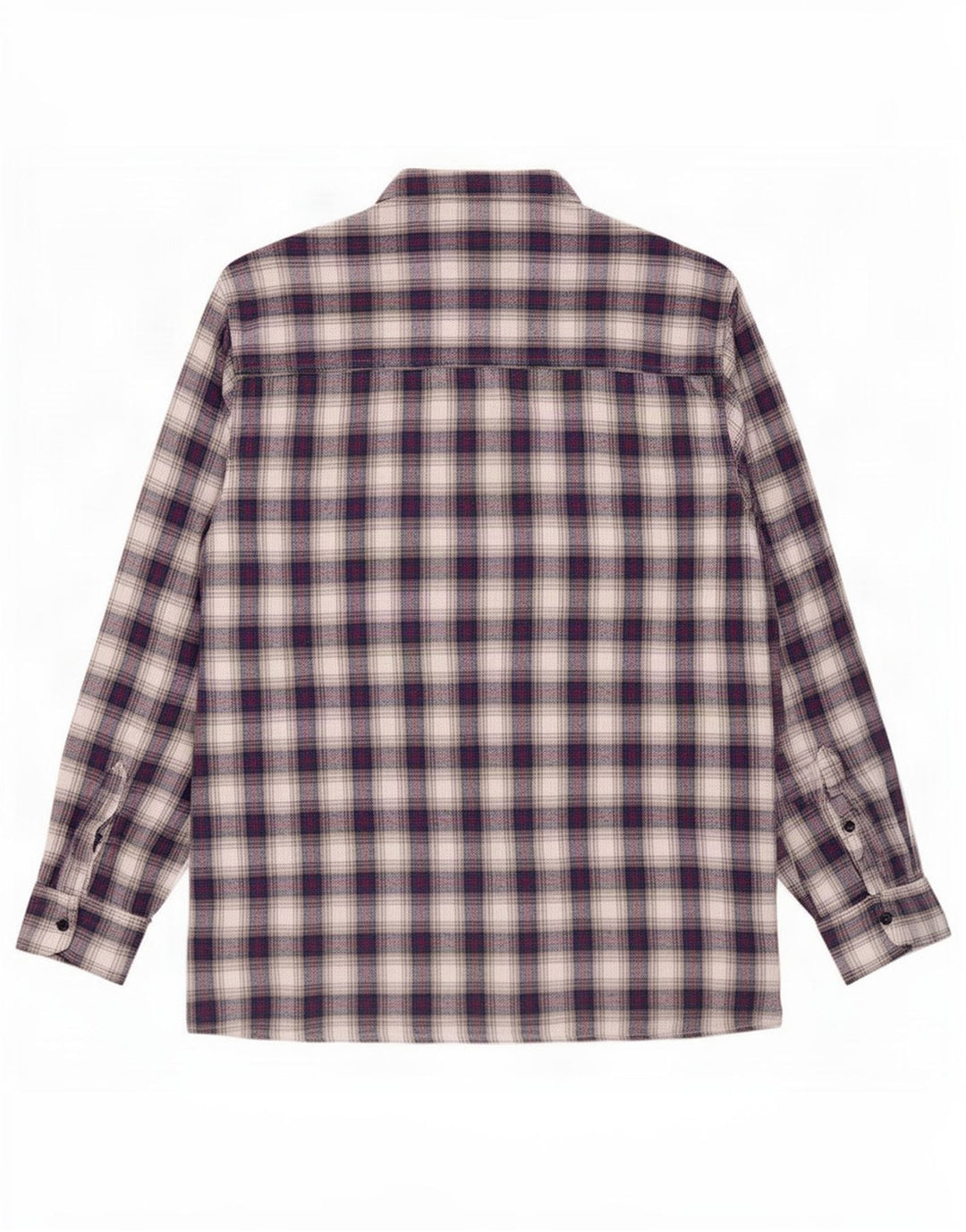 Rosengarten Chemise Flanelle Homme Bleu Moyen Carreaux Coton