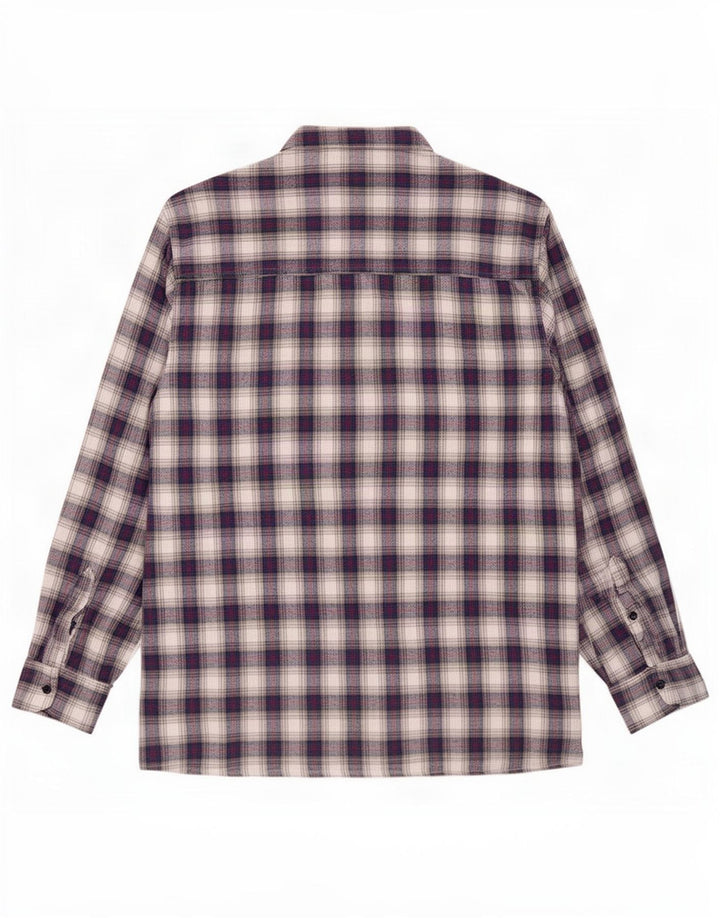 Rosengarten Chemise Flanelle Homme Bleu Moyen Carreaux Coton