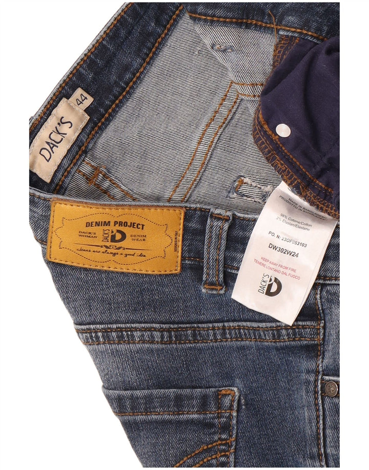 Dack's Jean Slim Femme IT 44 Moyen W28 L31 Bleu Coton