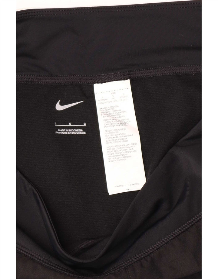 Nike Short de sport pour femme UK 16 Large Noir Polyester