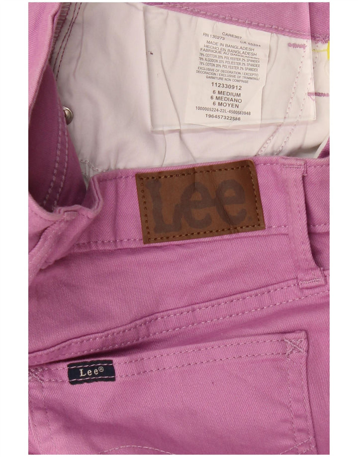 Lee Jeans Capri Femme US 6 Medium W30 L22 Violet Coton