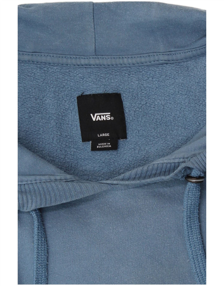 Vans Pull à capuche graphique pour hommes, grand coton bleu