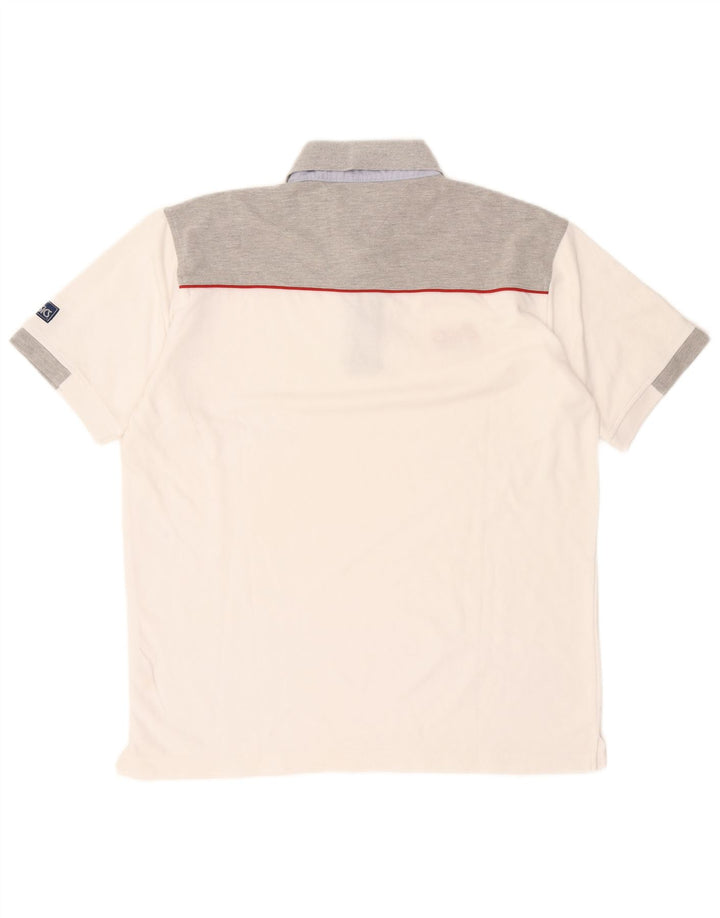 Asics Polo Homme Grand Blanc Colorblock Coton
