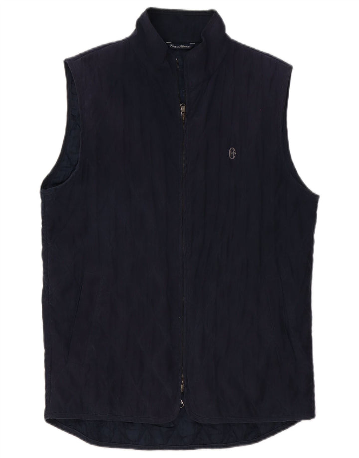 Conte of Florence Gilet matelassé pour homme UK 38 Bleu marine moyen Polyester