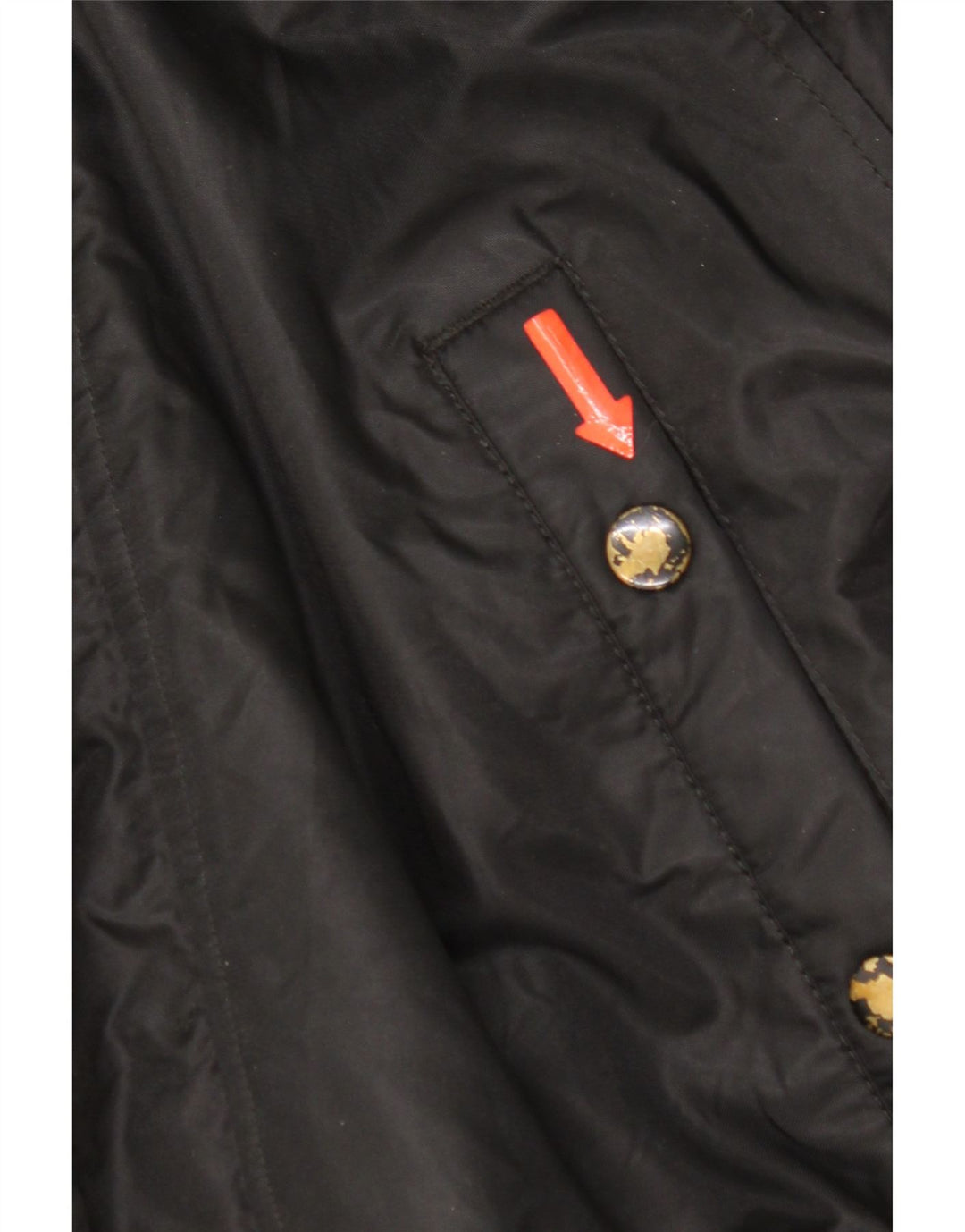 Superdry Veste matelassée à capuche pour hommes UK 38 Medium Black Nylon