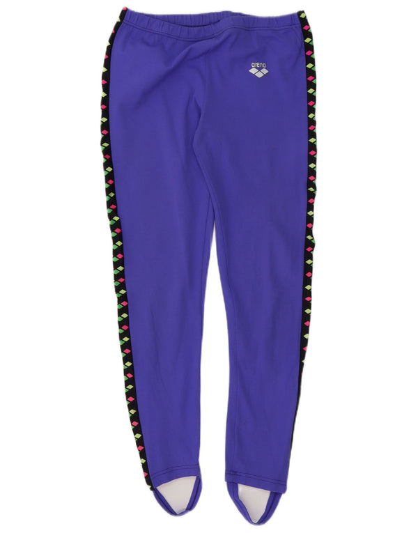 Arena Legging étrier graphique pour femme UK 44 Large Violet Géométrique