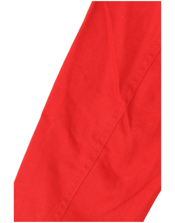 vintage Femme 6 Bouton Blazer Veste UK 12 Moyen Rouge Coton