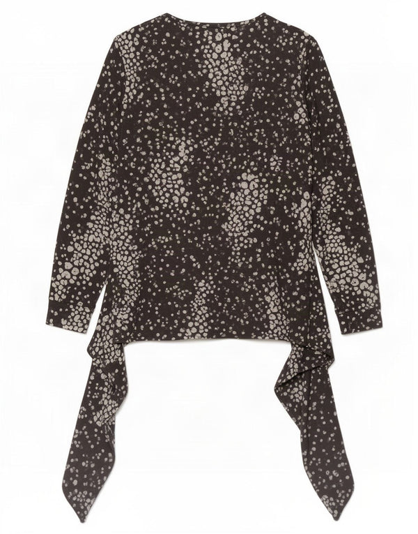 Marks & Spencer Chemisier à manches longues pour femme UK 16 Large Noir à pois
