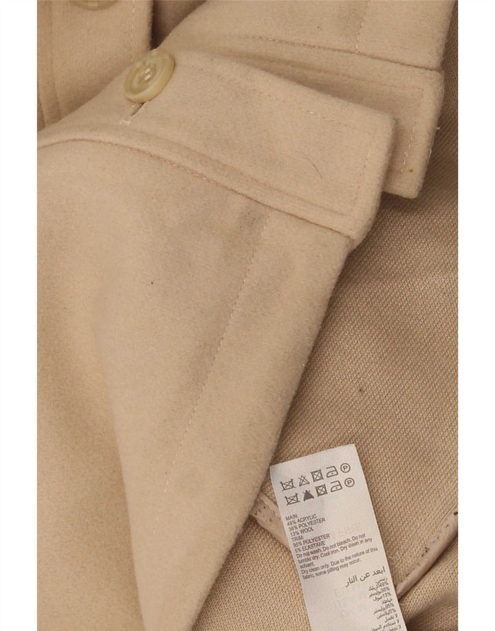 MINT VELVET Veste bomber surdimensionnée pour femme UK 14 Acrylique beige moyen