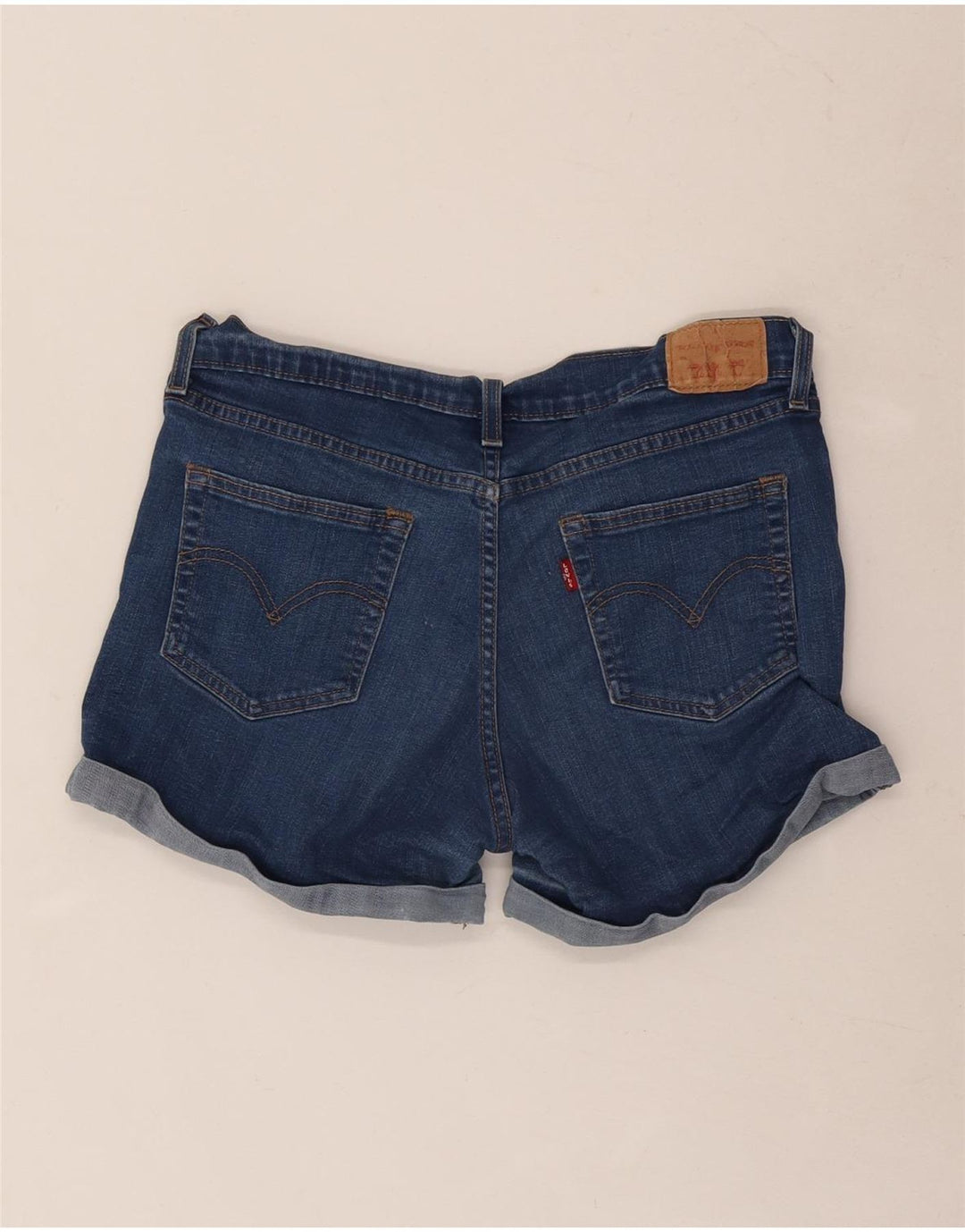 Levi's Short en Jean W30 Femme Bleu Moyen Coton