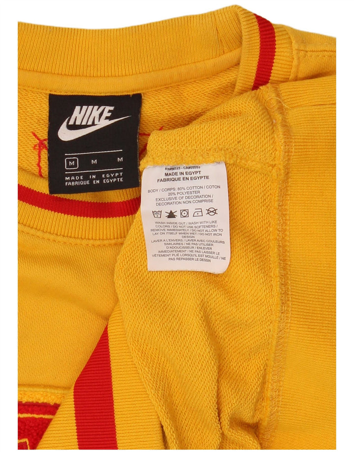 Nike Homme Athletic Dept Graphic Sweatshirt Pull Jaune Moyen Coton