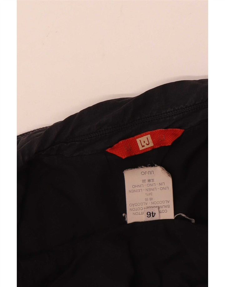 Liu Jo Veste Blazer 1 Bouton Femme IT 46 Large Bleu Marine Coton