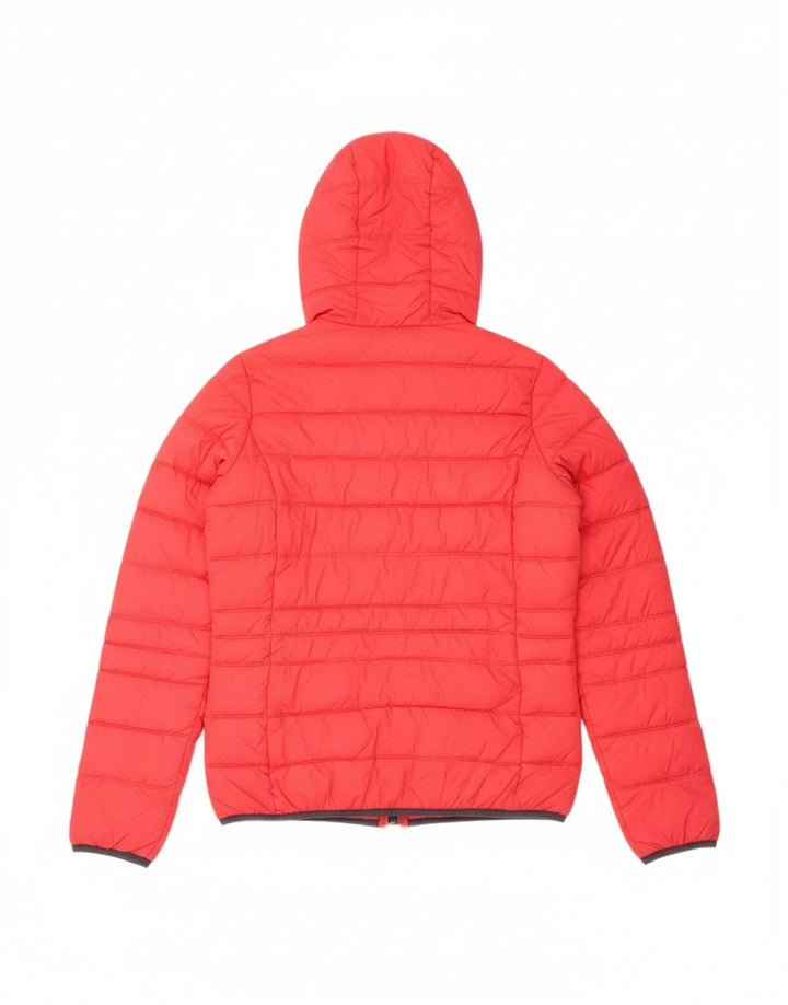 Brugi Veste matelassée à capuche pour femme UK 44 Medium Rouge Polyamide