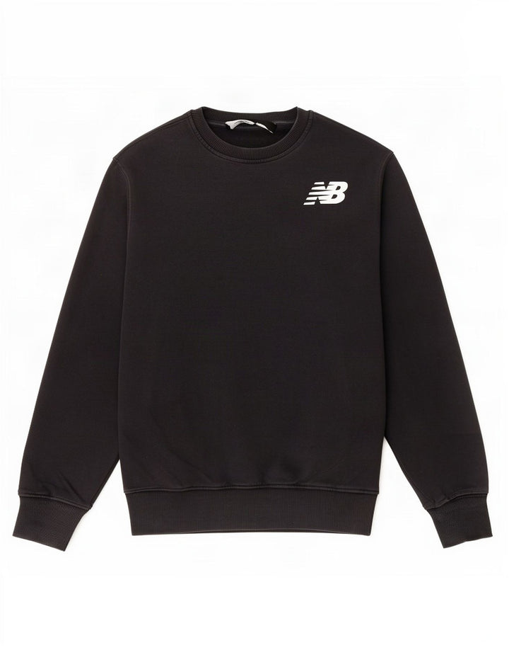 New Balance Sweat-Shirt Homme Noir Moyen Coton