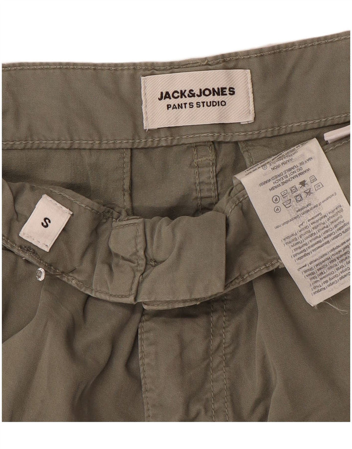 Jack & Jones Short Cargo Homme Petit W29 Kaki Coton