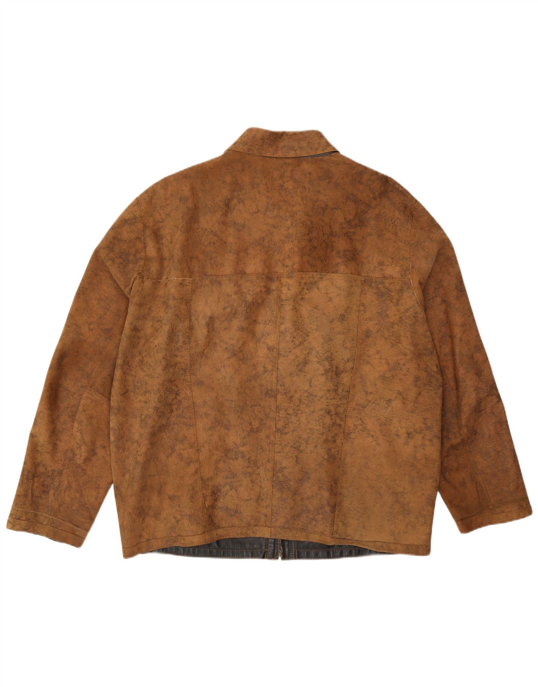 veste en cuir réversible homme vintage EU 56 3XL Marron