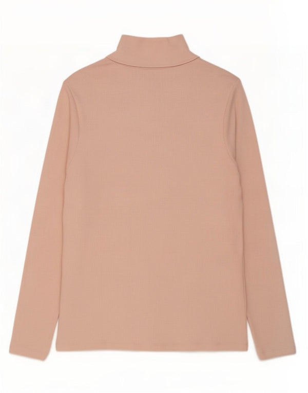 Marks & Spencer Haut à col zippé et manches longues pour femme UK 18 XL Coton rose